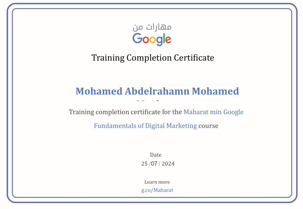 Fundamentals of Digital Marketing