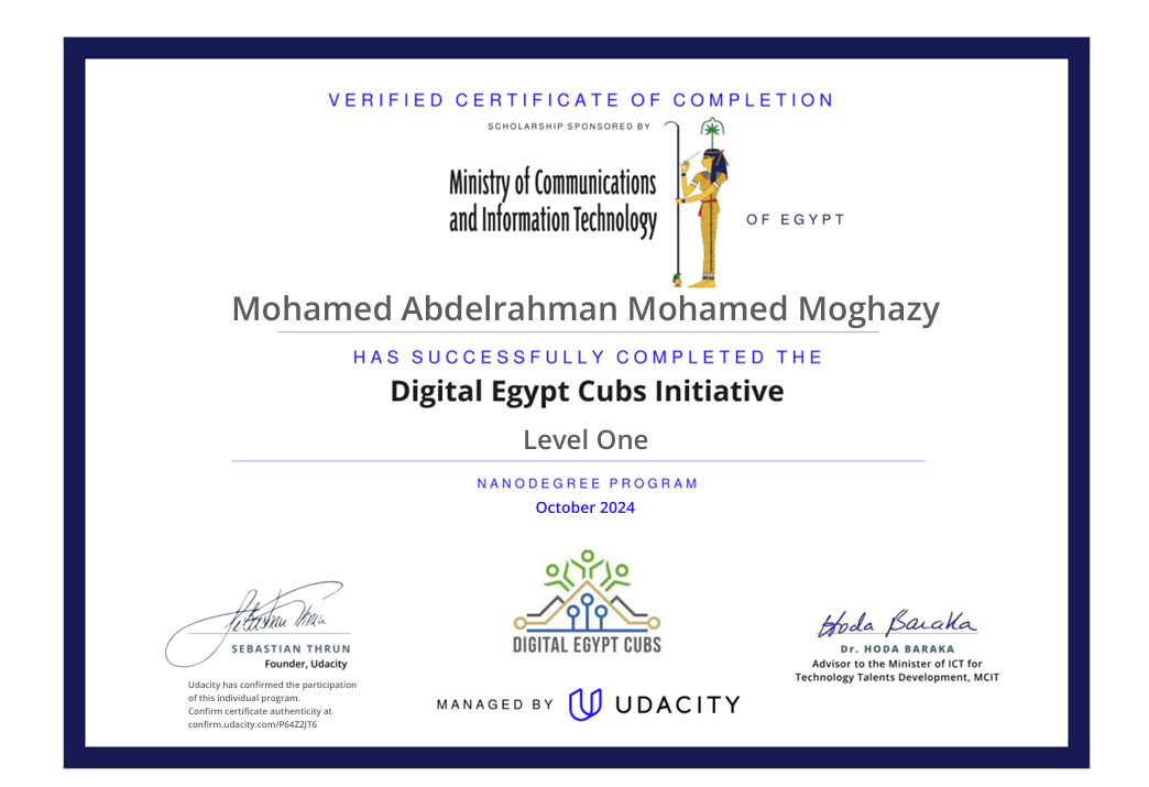 Digital Egypt Cubs Initiative – Lite One