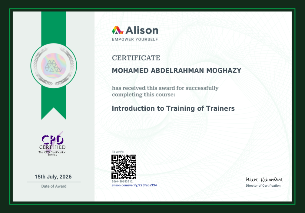 Introduction to Training of Trainers